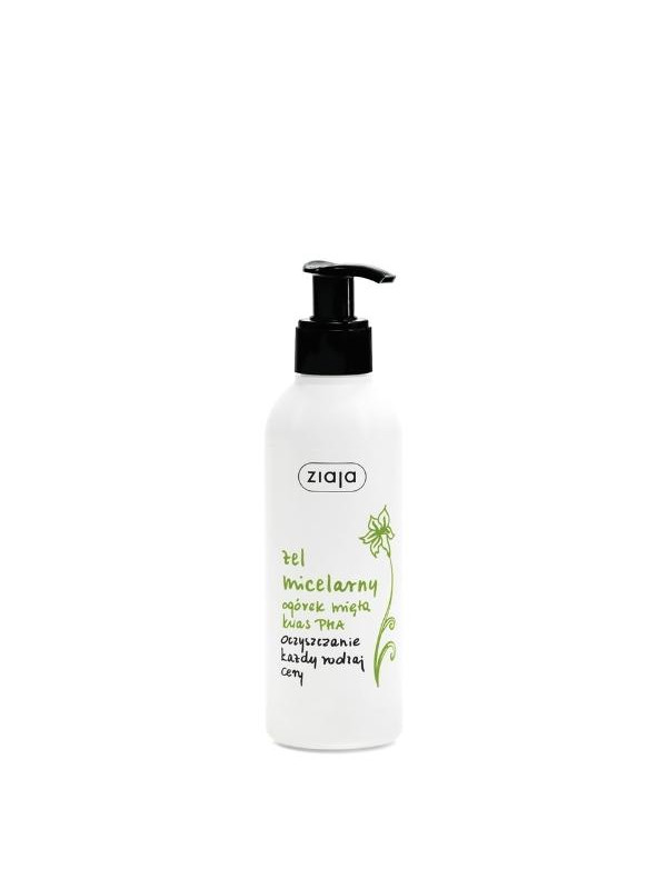 Ziaja Cucumber Mint Micellaire gel PHA zure reiniging 200 ml