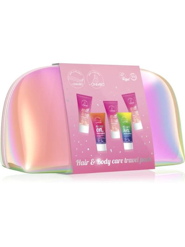 ONLYBIO Hair & Body Travel Pack Framboos