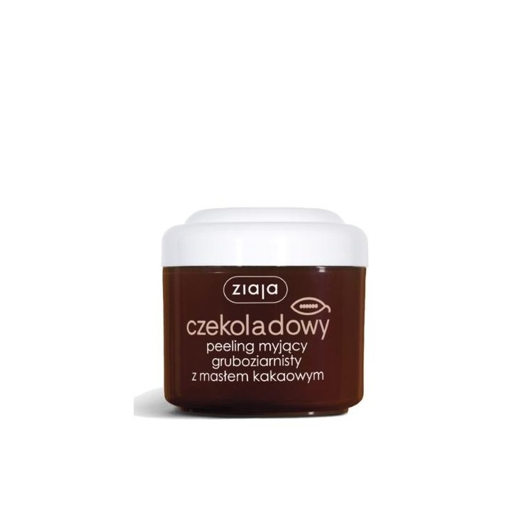 Ziaja chocolade Grofkorrelige Peeling met cacaoboter 200 ml