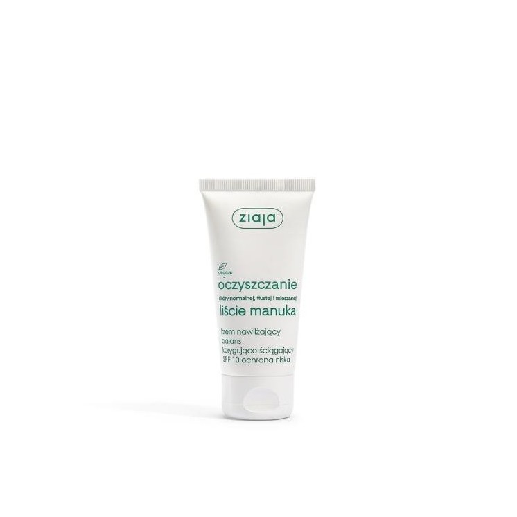 Ziaja Cleansing Face Cream moisturizing corrective-astringent balance SPF10 low protection 50 ml