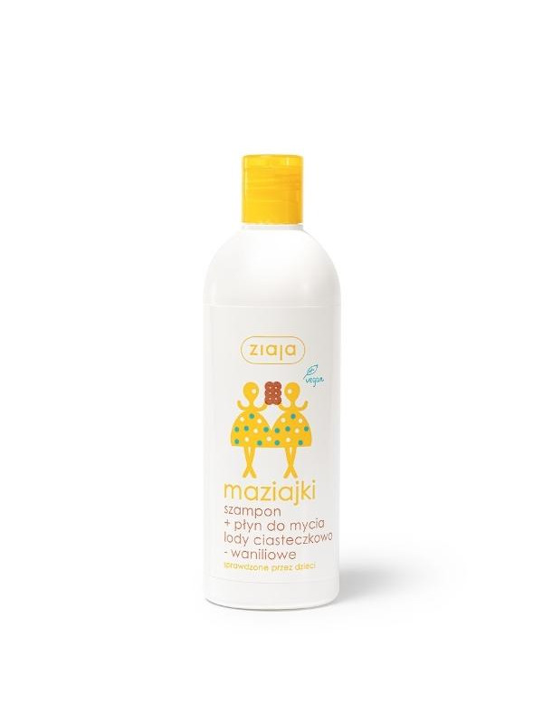 Ziaja Maziajki Shampoo + Wasvloeistof koekjes-vanille-ijs 400 ml