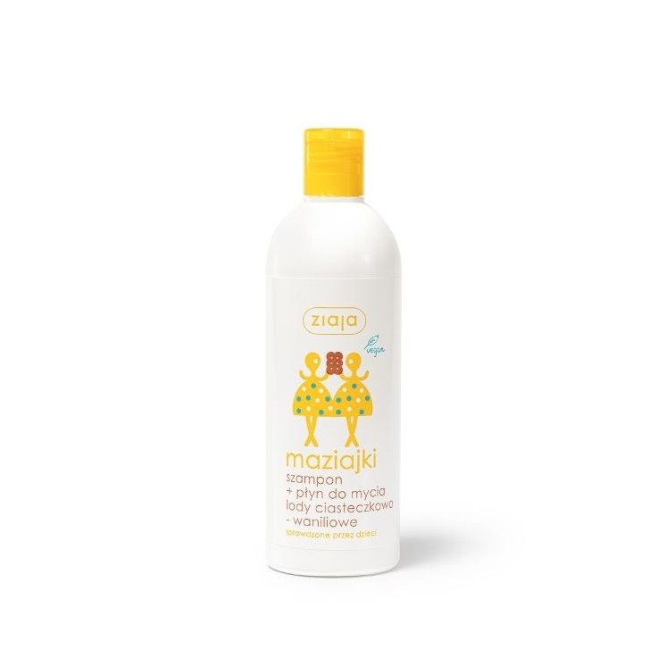 Ziaja Maziajki Shampoo + Washing liquid cookie-vanilla ice cream 400 ml