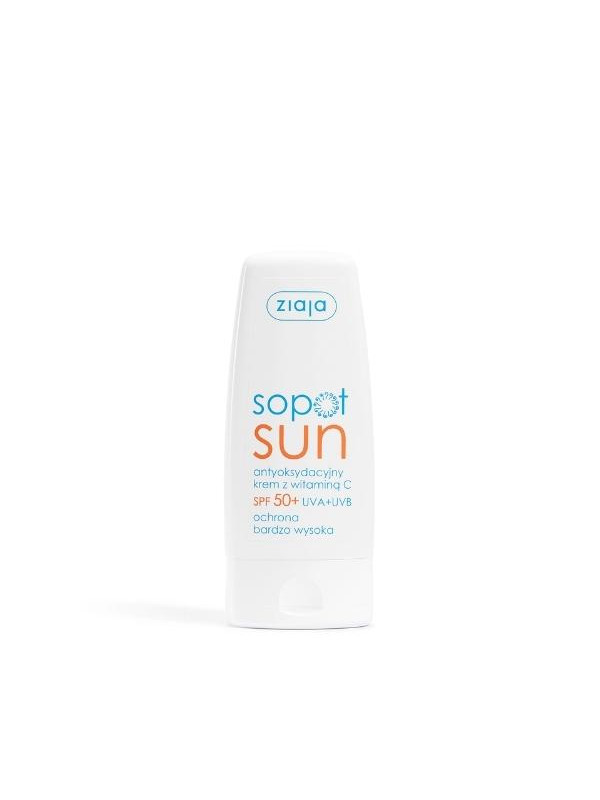 Ziaja Sun antioxidant gezichtscrème met vitamine C SPF50 + UVA + UVB zeer hoge bescherming 50 ml