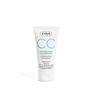 Ziaja CC calming face cream for irritated sensitive skin with dilated capillaries SPF10 low protection 50 ml