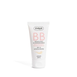 Ziaja BB actieve gezichtscreme tegen oneffenheden voor de normale, droge en gevoelige huid SPF15 lichte tint 50 ml