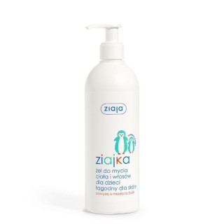 Ziaja Ziajka Gel voor het wassen van lichaam en haar voor kinderen, mild voor de huid 400 ml