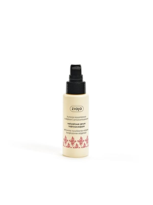 Ziaja Cashmere Velvet Serum voor haar met glans kasjmierbehandeling met amarantolie 50 ml