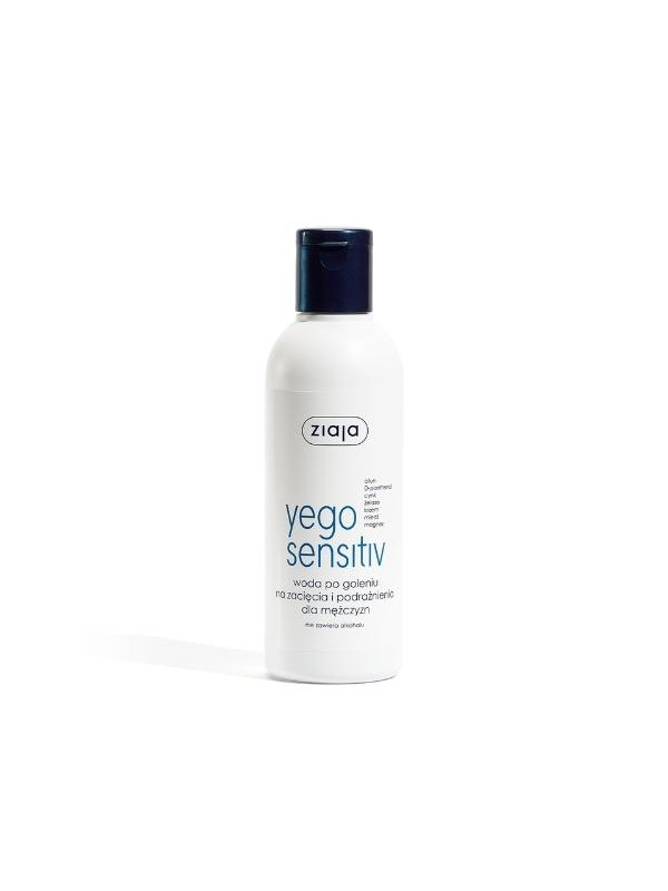 Ziaja Yego Sensitiv Aftershave water voor snijwonden en irritaties voor mannen 200 ml