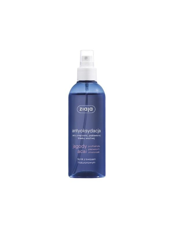 Ziaja Acai Berries Toner with Hyaluronic Acid 200 ml