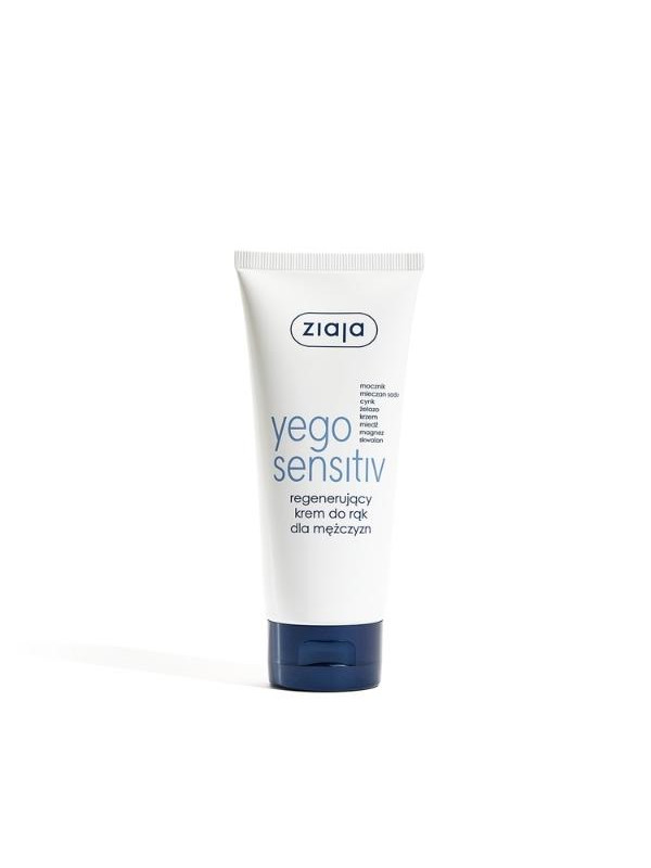 Ziaja Yego Sensitiv regenererende handcrème voor mannen 75 ml