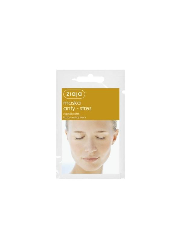 Ziaja Anti-stress gezichtsmasker met gele klei 7 ml