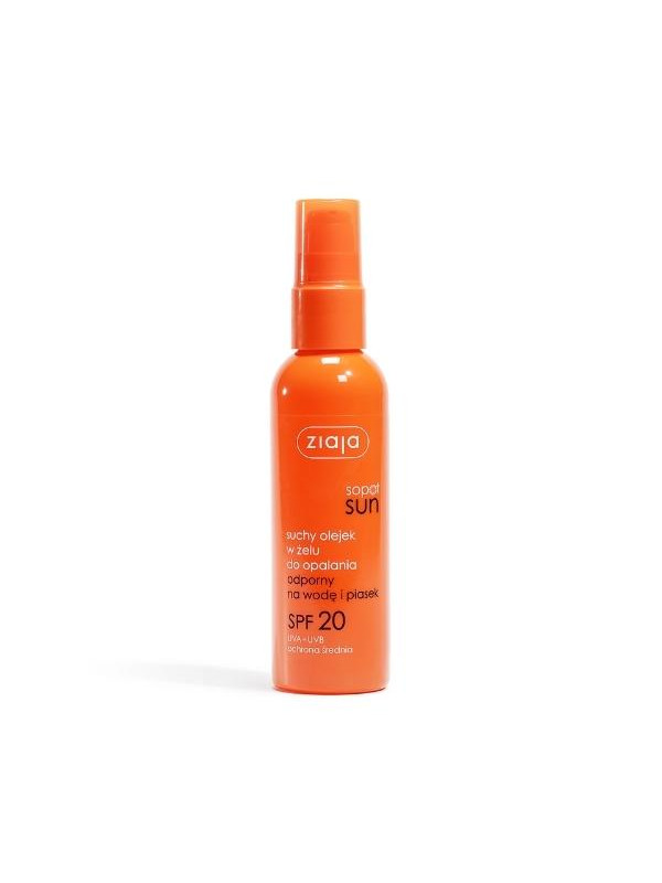 Ziaja Sun dry oil in gel for sunbathing water and sand resistant SPF20 UVA + UVB medium protection 90 ml