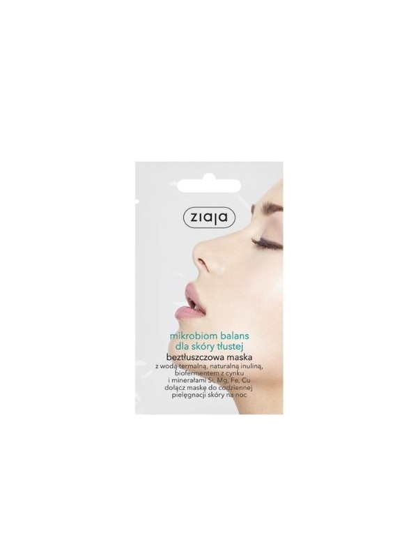 Ziaja Oil-Free Face Mask Microbiome Balance for Oily Skin 7 ml