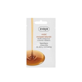 Ziaja Honey Dandelion Beruhigende Gesichtsmaske für normale Haut, 7 ml