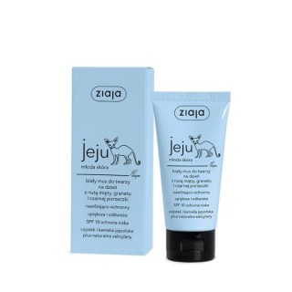 Ziaja Jeju wit Gezichtsmousse voor de dag SPF10 lage bescherming 50 ml