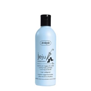 Ziaja Jeju black Body wash gel met een vleugje munt, granaatappel en zwarte bes 300 ml