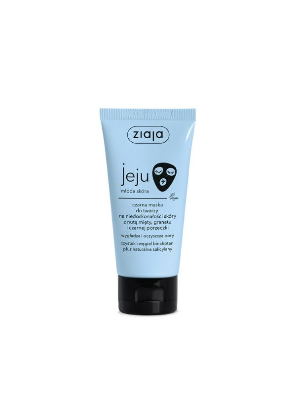 Ziaja Jeju zwart gezichtsmasker voor huidonvolkomenheden 50 ml