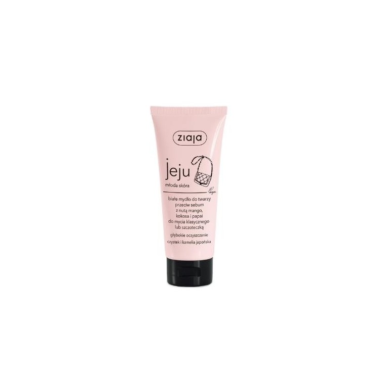 Ziaja Jeju weiße Anti-Talg-Gesichtsseife 75 ml