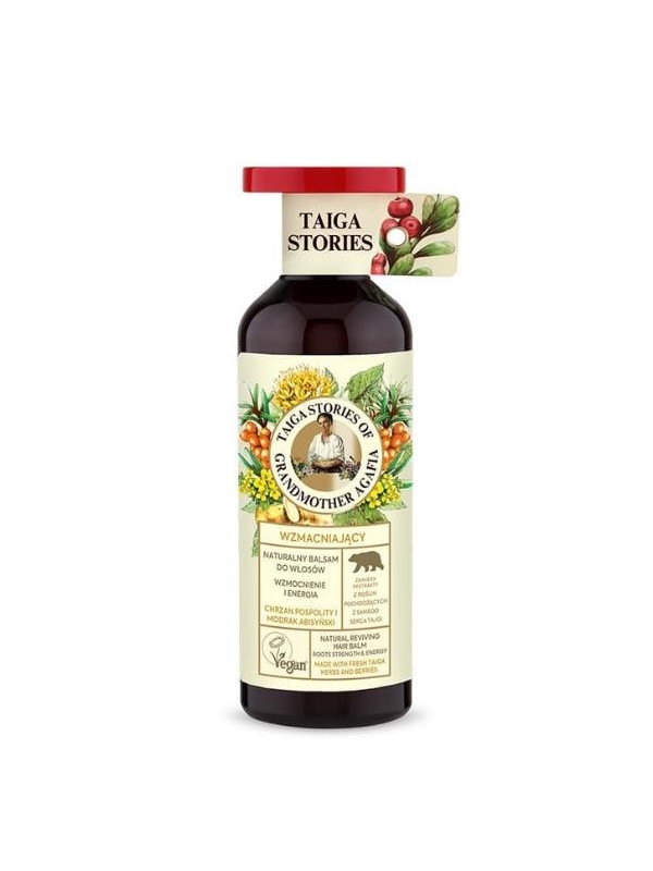 Babuszka Agafia Taiga Stories Natural Hair Balm with Horseradish and Abyssinian blueberry 500 ml