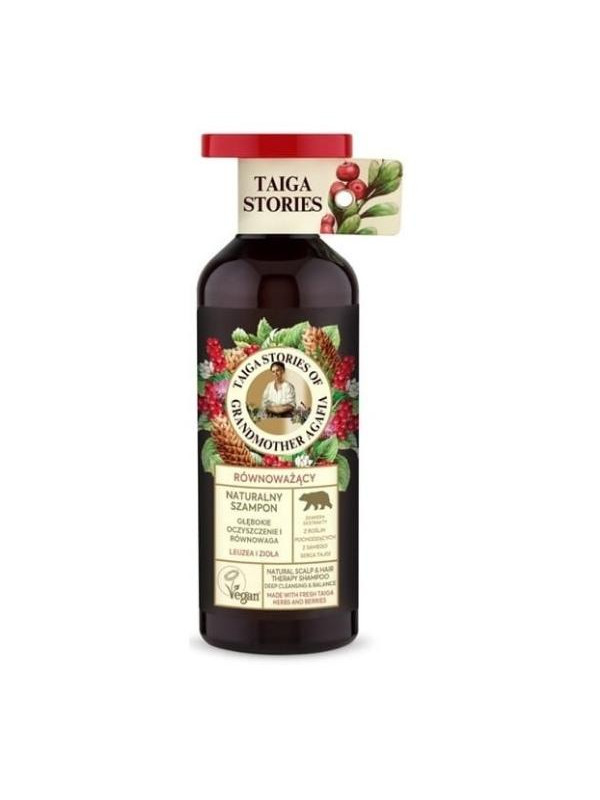 Babuszka Agafia Taiga Stories natuurlijke balancerende shampoo voor alle haartypes met Leuzea 500 ml