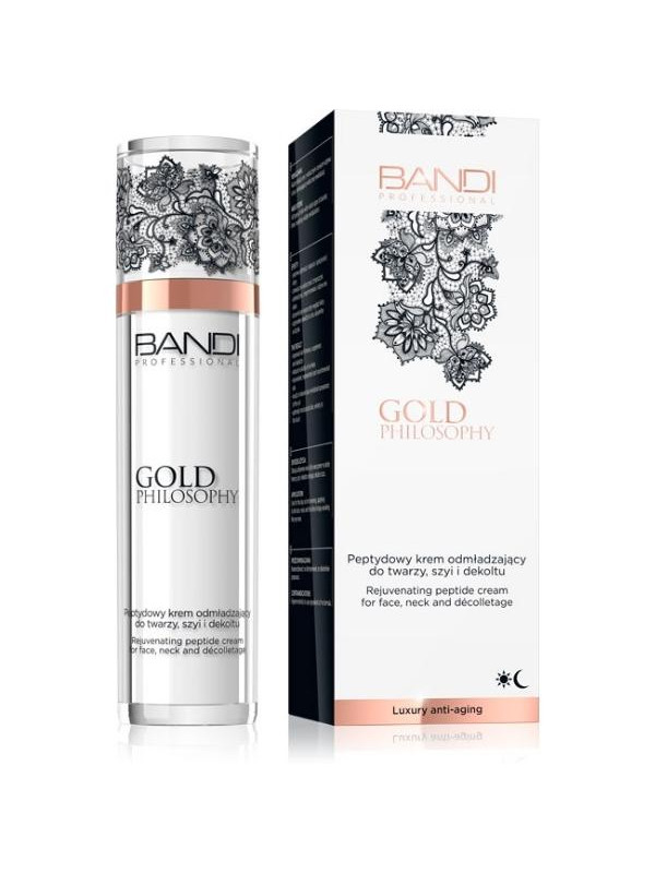 Bandi Gold Philosophy Peptide Verjongende crème voor gezicht, hals en decolleté 50 ml