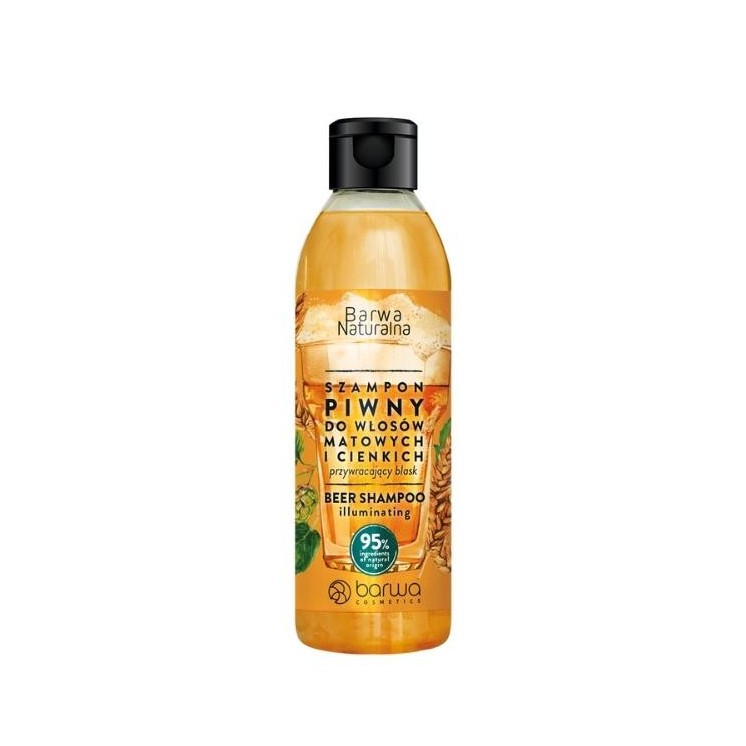 Barwa Naturalna Restores Shine Beer Hair Shampoo 300 ml