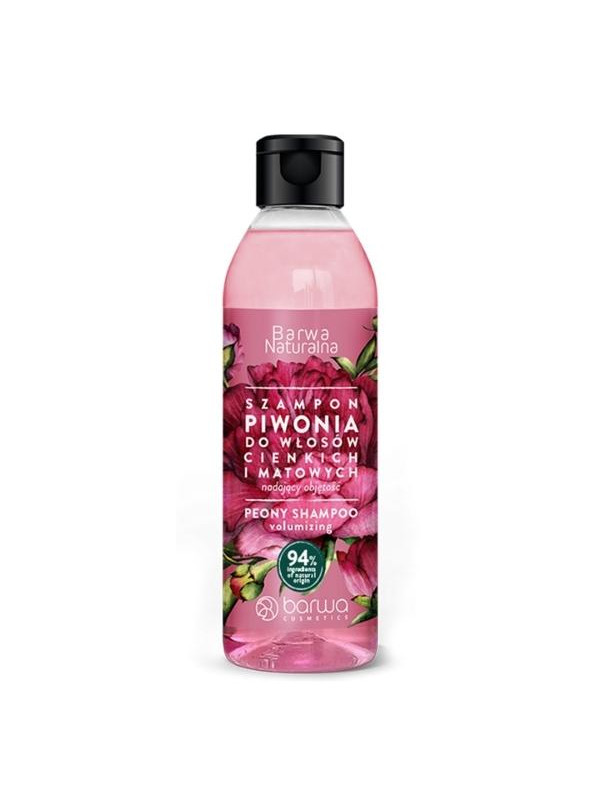 Barwa Naturalna volumegevende haarshampoo Peony 300 ml