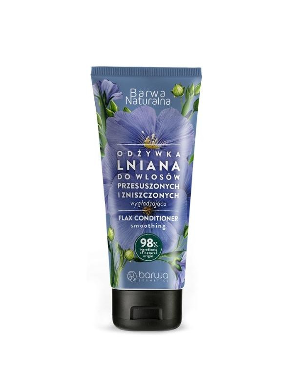 Barwa Naturalna Smoothing Linen haarconditioner in een tube van 200 ml