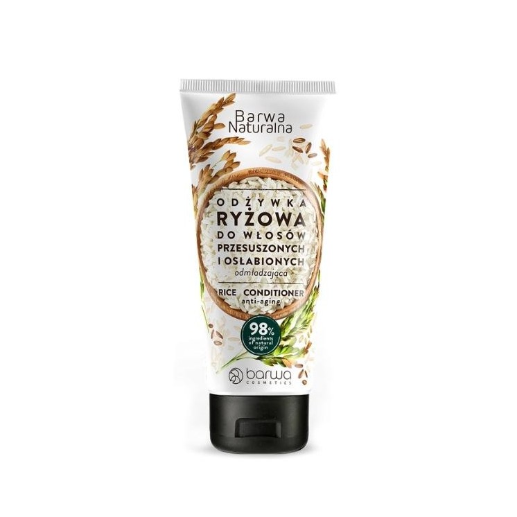 Barwa Naturalna verjongende Rice haarconditioner in een tube van 200 ml