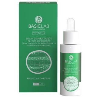 BasicLab Esteticus Serum oneffenheden verminderen met Niacinamide 5 % reductie en versteviging 30 ml