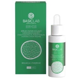 BasicLab Esteticus Serum voor onvolkomenheden met 5 % niacinamide voor vermindering en versteviging van de huid, 30 ml