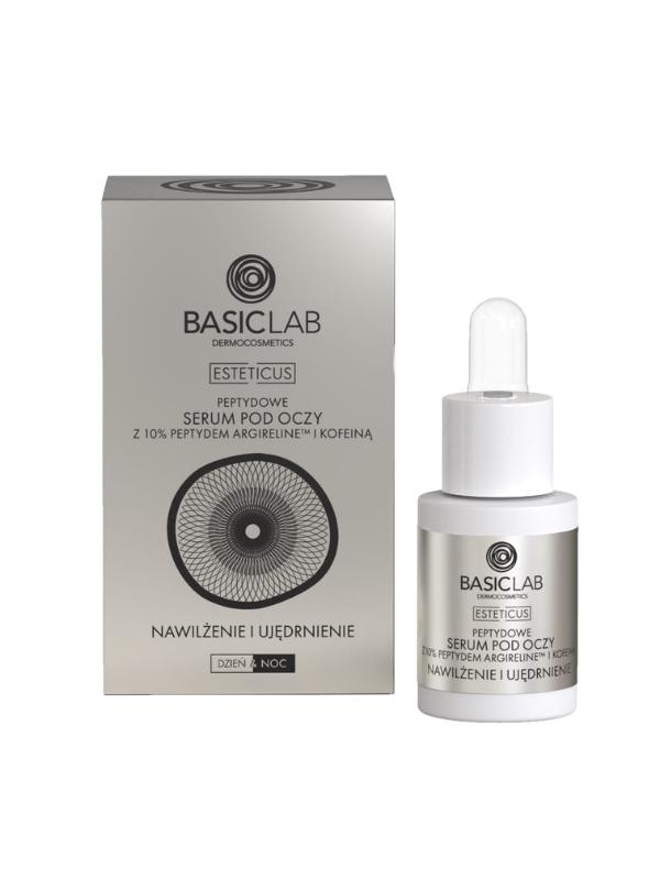 BasicLab Esteticus Peptide Eye Serum met Argireline 10% hydraterend en verstevigend 15 ml