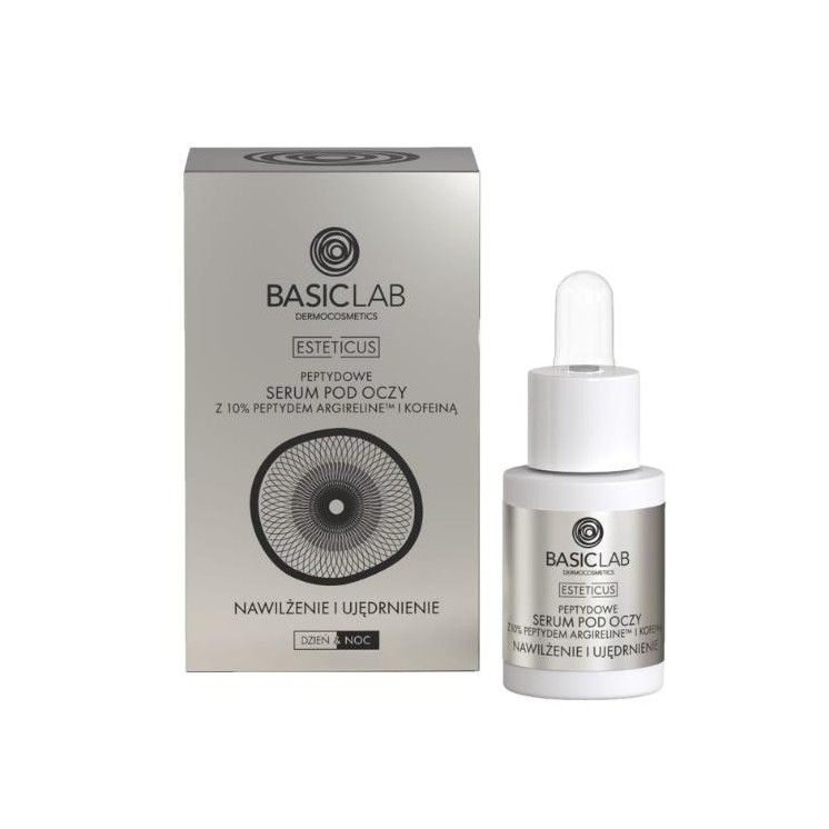 BasicLab Esteticus Peptide Oogserum met Argireline 10% hydraterend en verstevigend 15 ml