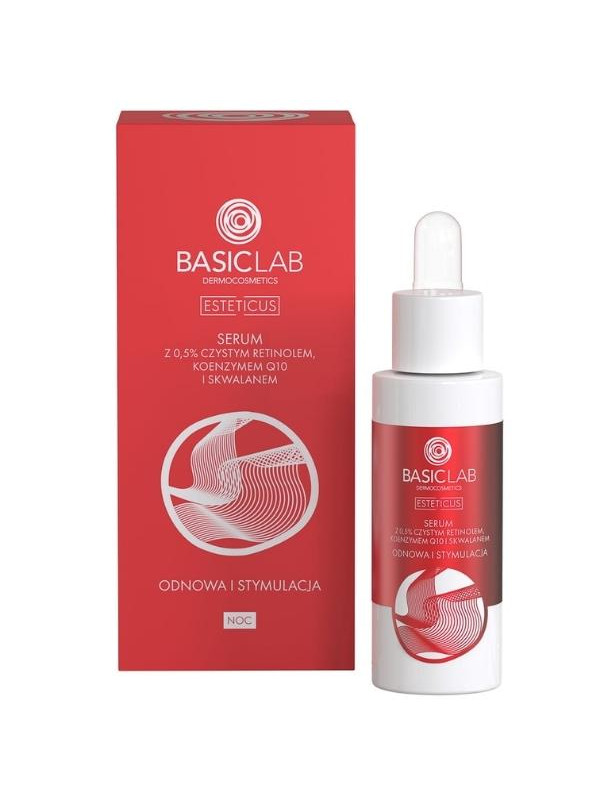 BasicLab Esteticus Serum met pure Retinomel 0,5 %, vernieuwing en stimulatie 30 ml