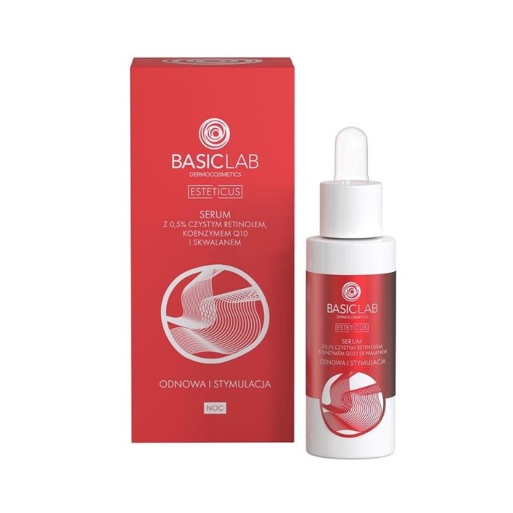 BasicLab Esteticus Serum met pure Retinomel 0,5 %, vernieuwing en stimulatie 30 ml