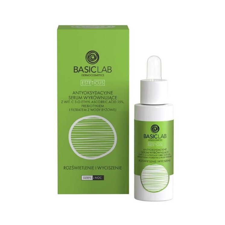 BasicLab Esteticus Antioxidant Balancing Serum met vitamine C, verhelderend en kalmerend, 30 ml