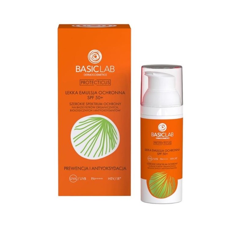 BasicLab Protecticus Lichte Beschermende Emulsie SPF50 + Preventie en Antioxidatie 50 ml