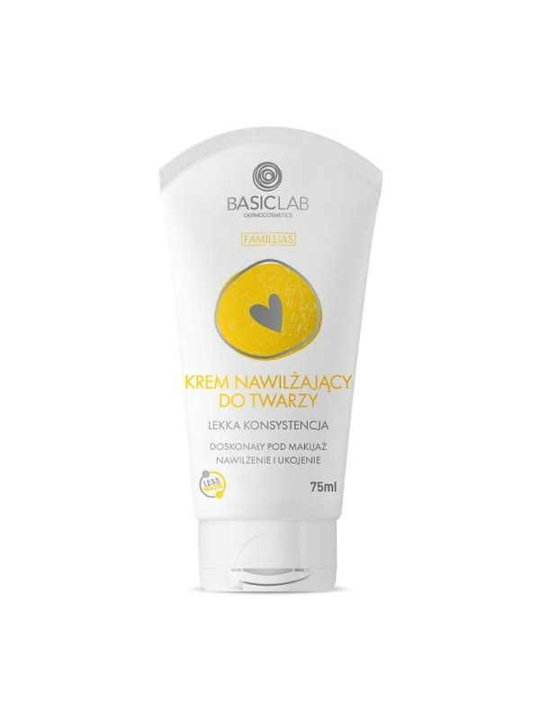 BasicLab Famillias Moisturizing face cream Light texture 75 ml