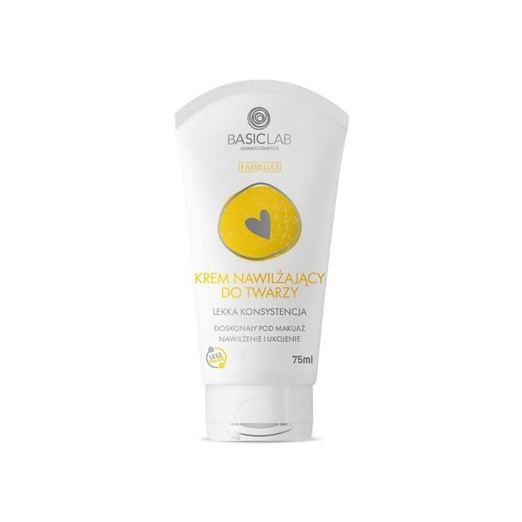 BasicLab Famillias Hydraterende Gezichtscrème Lichte Textuur 75 ml