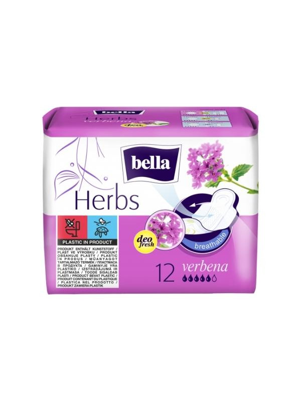 Bella Herbs Sanitary pads with Verbena 12 pieces