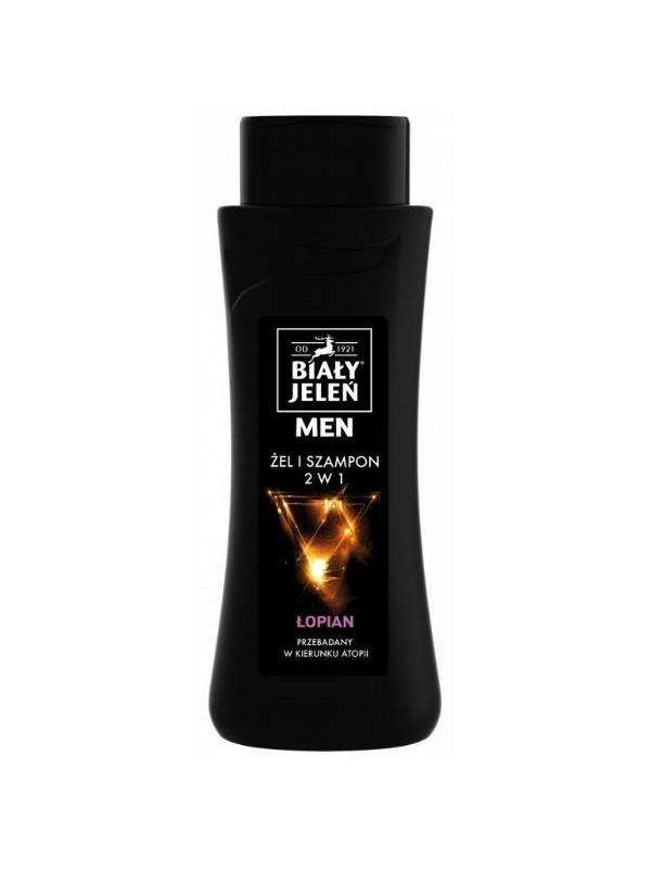 Biały Jeleń MEN Gel en Shampoo 2in1 met klis 300 ml