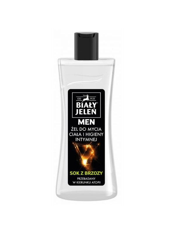 Biały Jeleń MEN Gel for washing the body and intimate hygiene with birch juice 265 ml