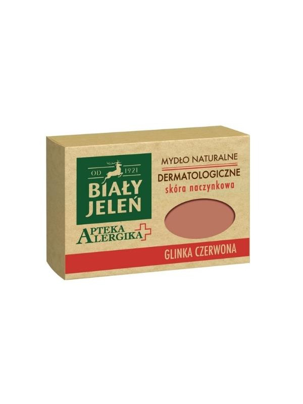 Biały Jeleń Apteka Alergika Dermatological soap with red clay 125 g