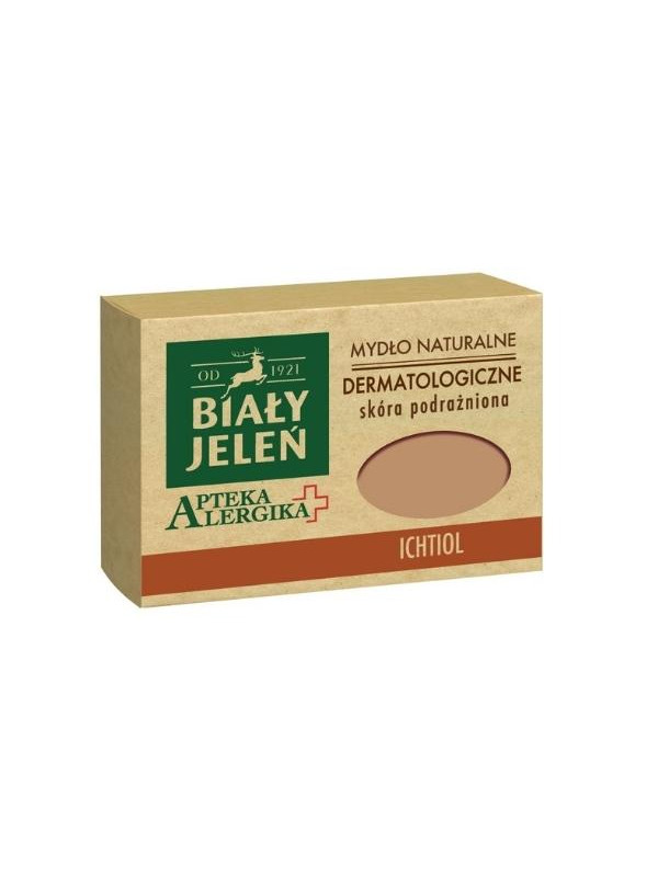 Biały Jeleń Apteka Alergika Dermatological soap with ichthyol 125 g