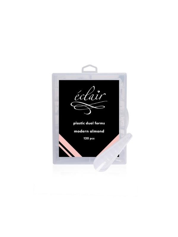 Éclair Modern Almond Dual Forms transparente Nail forms