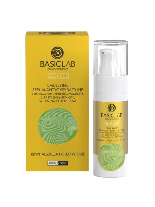 BasicLab Esteticus Antioxidant Serum met 6% revitalisering en voeding