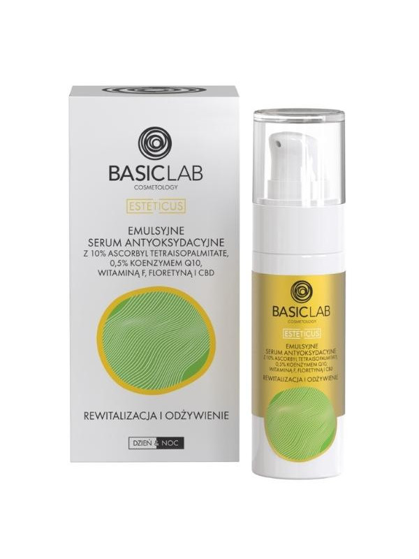 BasicLab Esteticus Emulsie Antioxidant Serum met 10% Ascorbyl