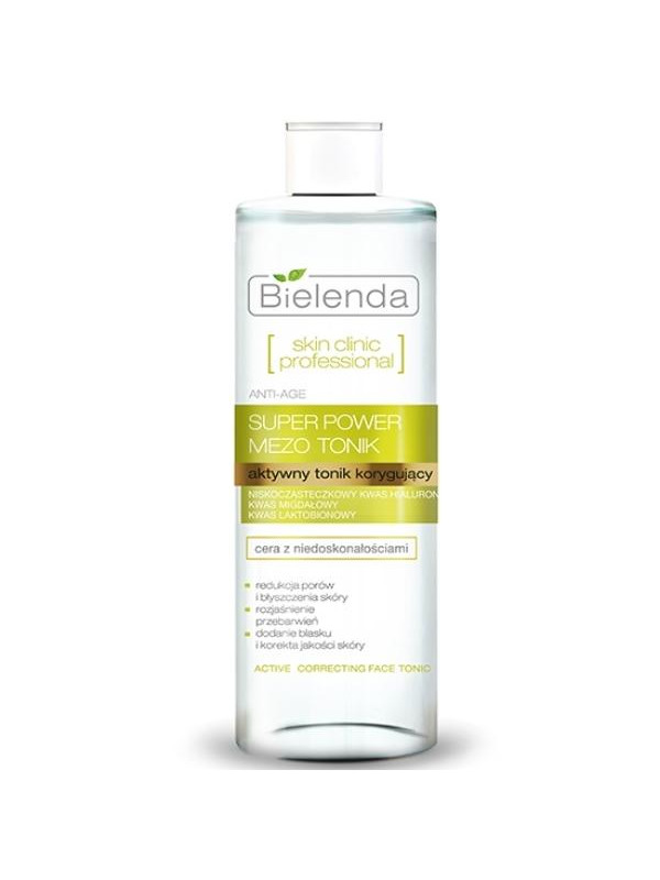 Bielenda Skin Clinic Professional Active Correcting Toner Anti-age voor de gecombineerde en vette huid 200 ml