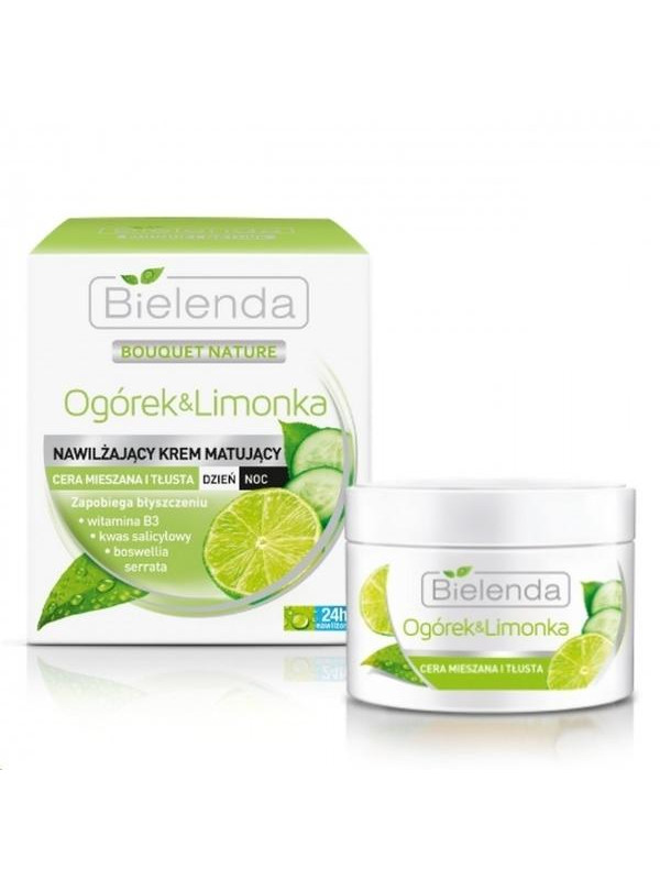 Bielenda Cucumber & Lime Moisturizing and Mattifying Day/Night Face Cream 50 ml