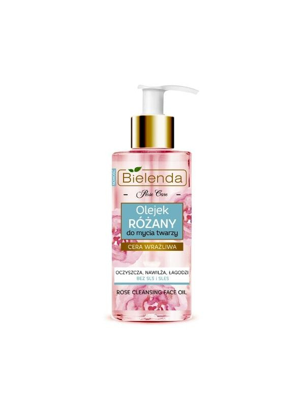 Bielenda Rose Care Rozenolie voor het wassen van het gezicht voor de gevoelige huid 140 ml